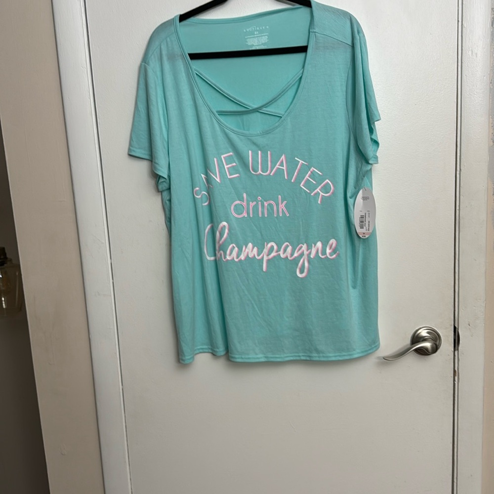 Boutique short-sleeve tee shirt.